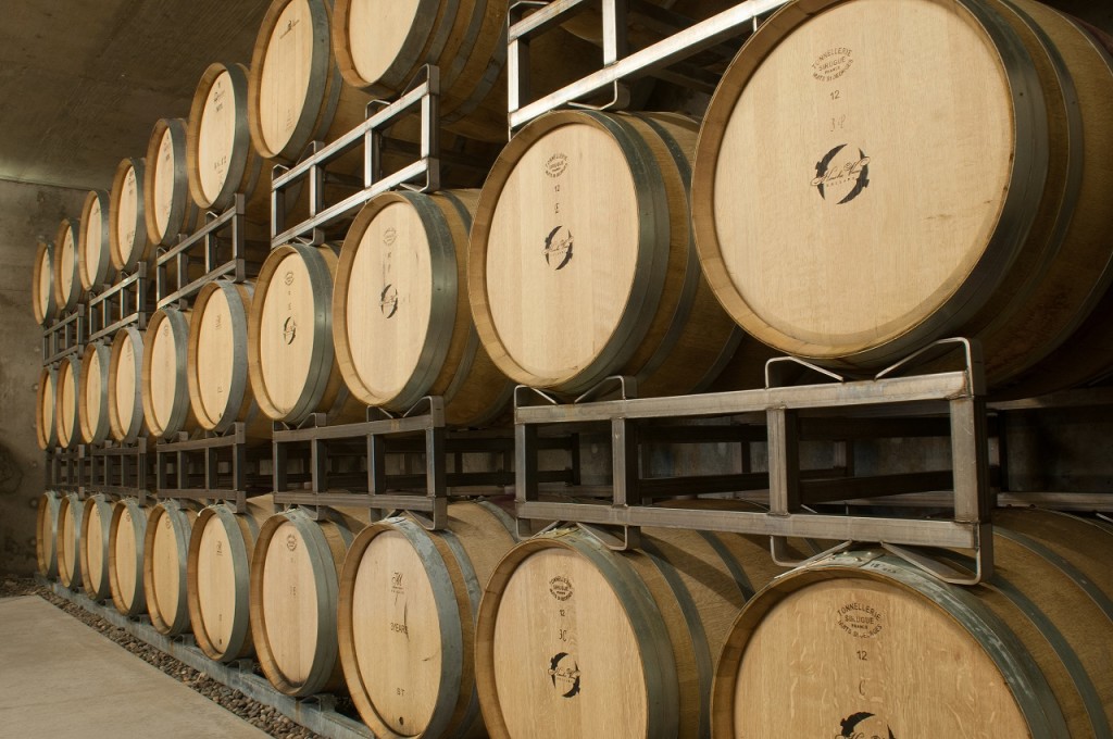 Wine Barrels at Hawks View Winery in Sherwood – Tualatin Valley – Oregon vineyards and wineries