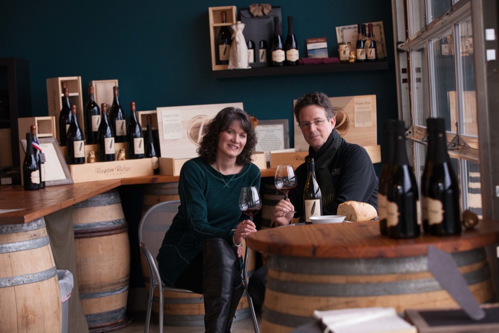 Scott and Annie Shull of Raptor Ridge Winery in the Tualatin Valley