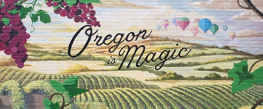 Oregon is Magic mural in Forest Grove in the Tualatin Valley