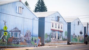Murals in North Plains in Oregon's Tualatin Valley