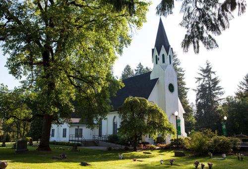 Historic Old Scotch Church in Hillsboro in Oregon's Tualatin Valley,
