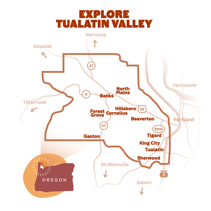 map of Tualatin Valley