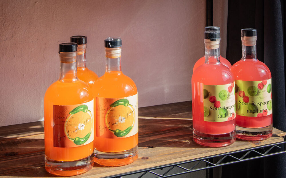 image of bottles of bourbon